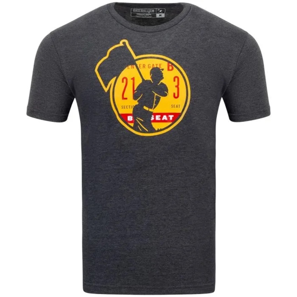 NEW BASEBALLISM Flag Man Ticket Short Sleeve T-Shirt